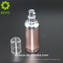 Bomba de garrafa de luxo 30ml airless de embalagem de base líquida inferior recipiente de ouro rosa